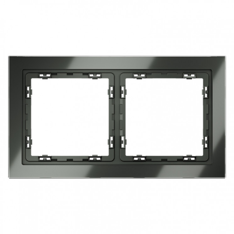 Рамка 2 поста VOLTUM VLS110206 титан