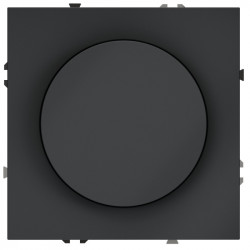 Светорегулятор встраиваемый S70 поворотно-нажимной 600 Вт, VOLTUM VLS070307 графит