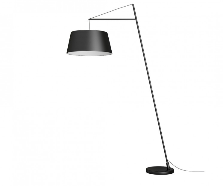 Kink Light 07191-F,19 Торшер Бариа черный d50 h190 E27 1*40W