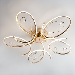 Потолочный светильник Eurosvet 90099/5 золото Saona