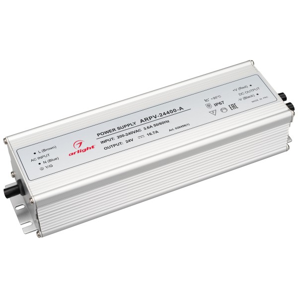 Блок питания Arlight ARPV-24400-A 24V, 16.7A, 400W, IP67 Металл, 3 года 026456(1)