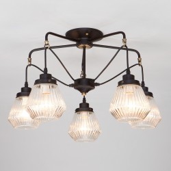 Потолочный светильник Eurosvet 70078/5 черный Fregata