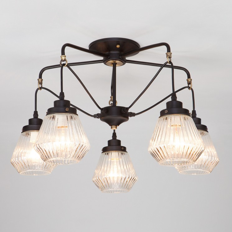 Потолочный светильник Eurosvet 70078/5 черный Fregata