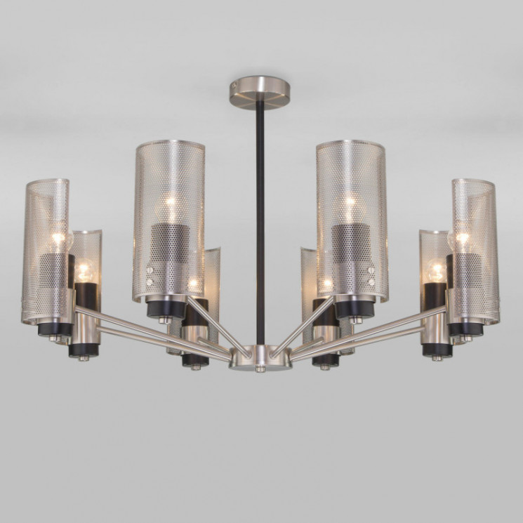 Люстра на штанге Eurosvet 70139/8 никель Grino