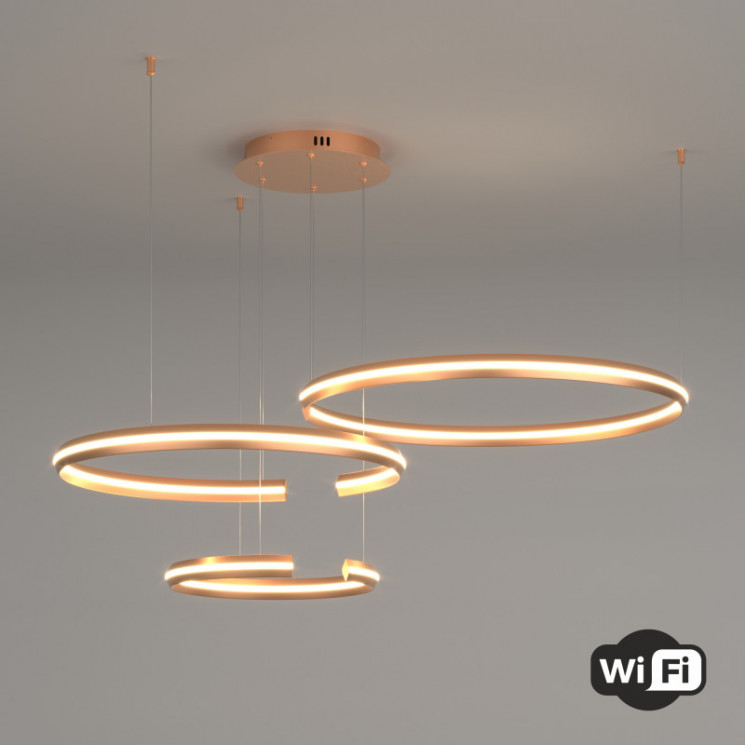 Подвесная люстра Eurosvet 90280/3 золото Smart Smart Gap