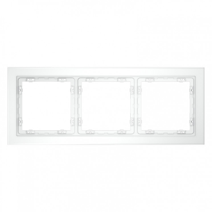 Рамка 3 поста VOLTUM VLS110302 белый матовый