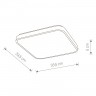 Светильник потолочный Nowodvorski AGNES SQUARE LED WHITE 16W 9166