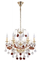 Люстра Crystal Lux FRUTA SP6 GOLD