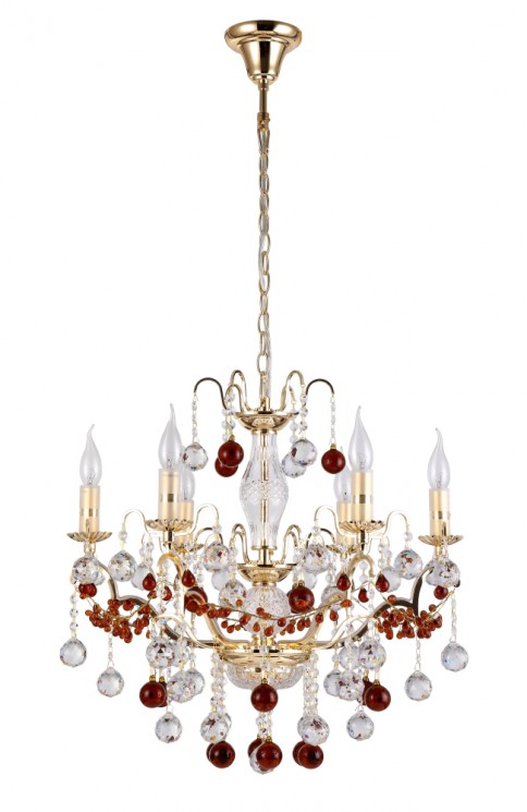 Люстра Crystal Lux FRUTA SP6 GOLD