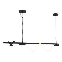 Светильник подвесной ST Luce Черный/Черный LED 2+1*3+11W 4000K         SL6118.403.03