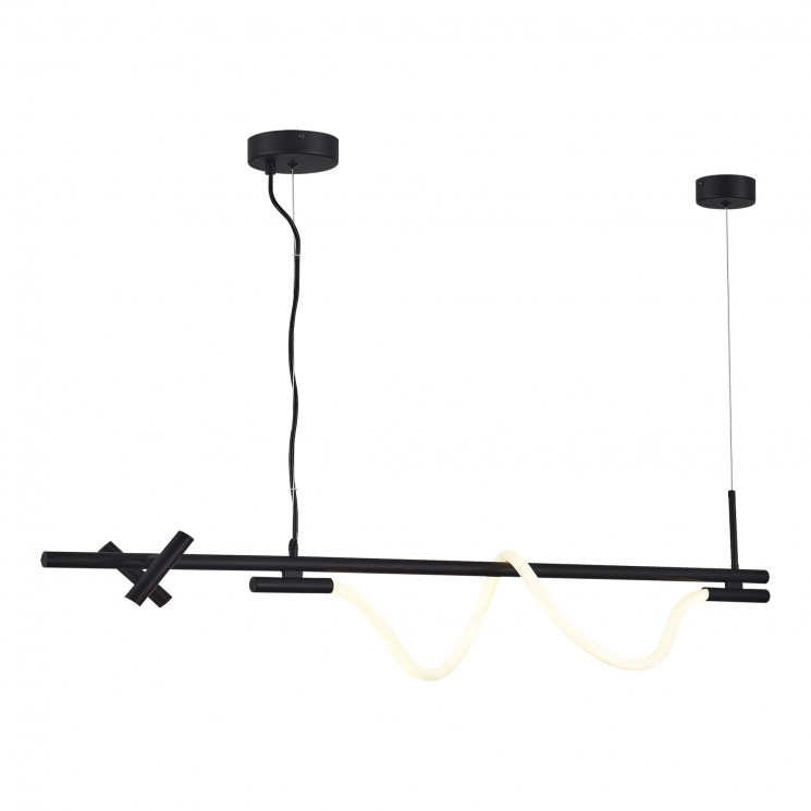 Светильник подвесной ST Luce Черный/Черный LED 2+1*3+11W 4000K         SL6118.403.03