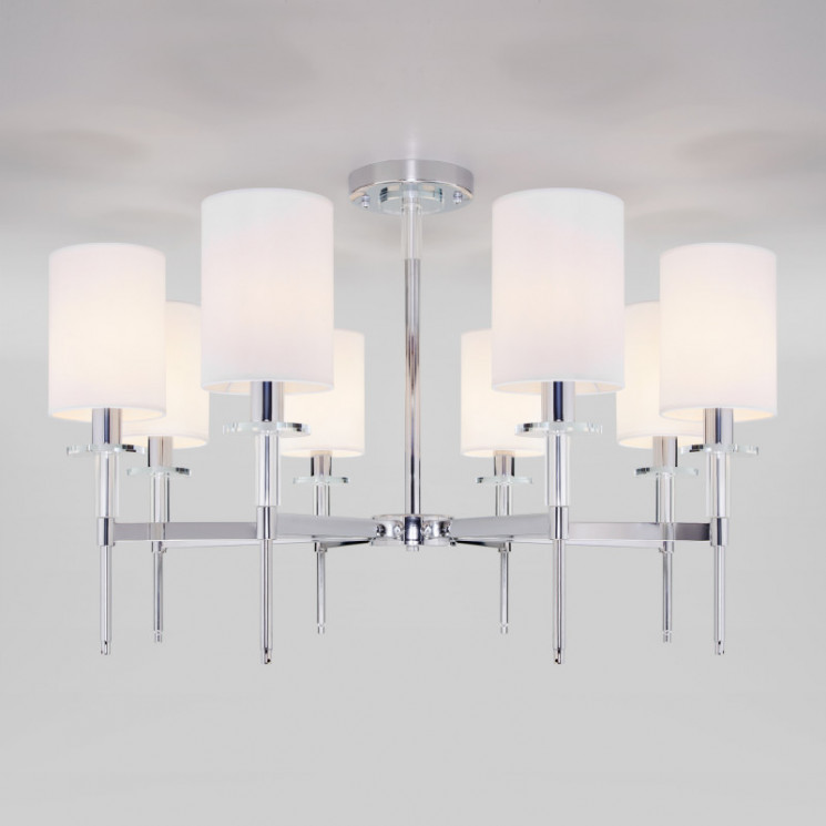 Люстра на штанге Eurosvet 60132/8 хром Brielle
