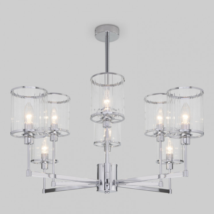 Люстра на штанге Eurosvet 60144/8 хром Inari