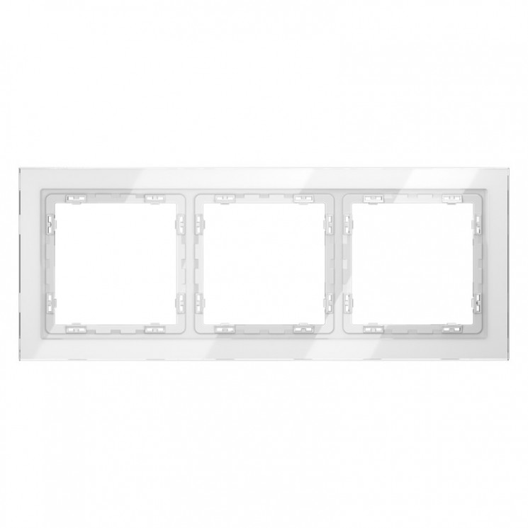 Рамка 3 поста VOLTUM VLS110301 белый глянец