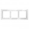 Рамка 3 поста VOLTUM VLS110301 белый глянец