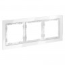 Рамка 3 поста VOLTUM VLS110301 белый глянец