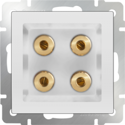 Акустическая розетка белый Werkel W1185001 (WL01-AUDIOx4)