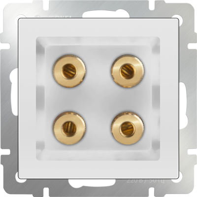 Акустическая розетка белый Werkel W1185001 (WL01-AUDIOx4)