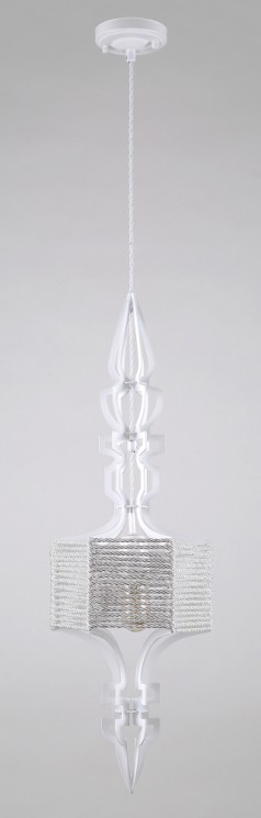 Светильник подвесной Crystal Lux PRIMA SP1 A WHITE/WHITE