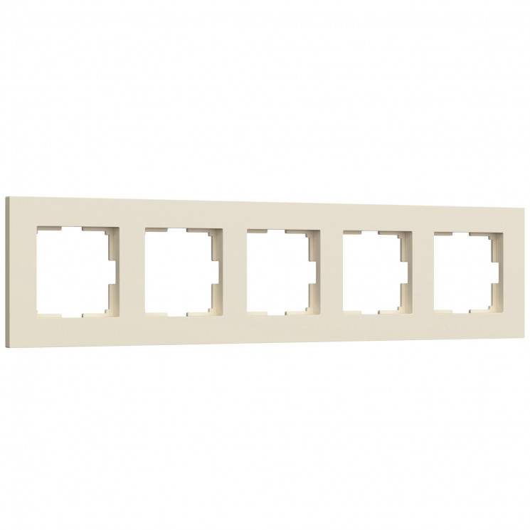 Рамка на 5 постов Slab (айвори матовый) Werkel W0052962