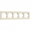 Рамка на 5 постов Slab (айвори матовый) Werkel W0052962