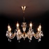 Подвесной светильник  Eurosvet Favola 10102/8 античная бронза/прозрачный хрусталь Strotskis