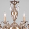 Подвесной светильник  Eurosvet Favola 10102/8 античная бронза/прозрачный хрусталь Strotskis