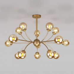 Люстра на штанге Eurosvet 30180 матовое золото Astro