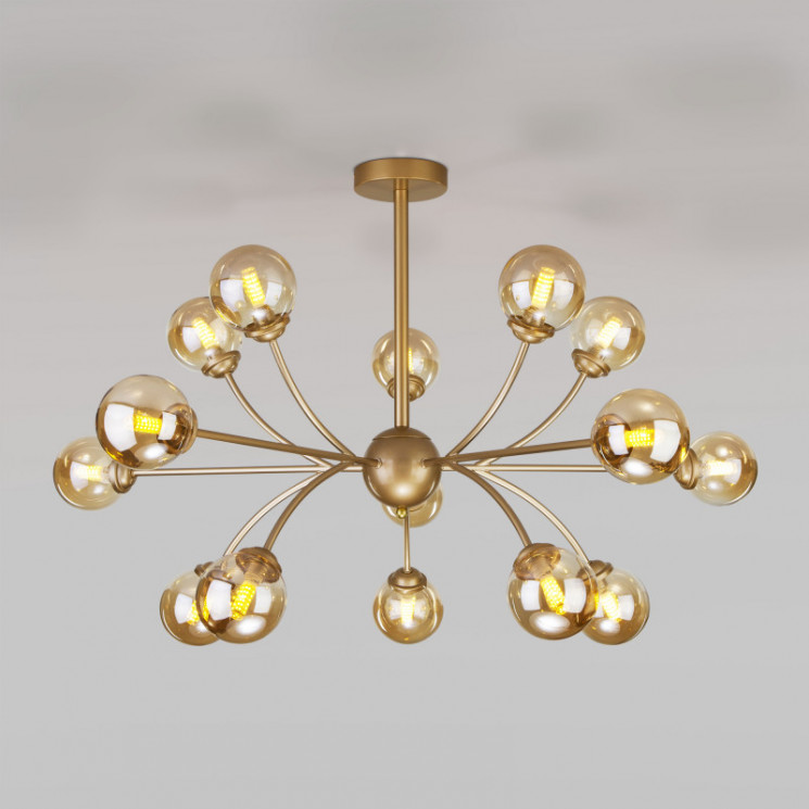 Люстра на штанге Eurosvet 30180 матовое золото Astro