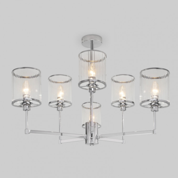 Люстра на штанге Eurosvet 60144/6 хром Inari