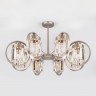 Люстра Eurosvet 10095/8 сатин-никель/прозрачный хрусталь Strotskis
