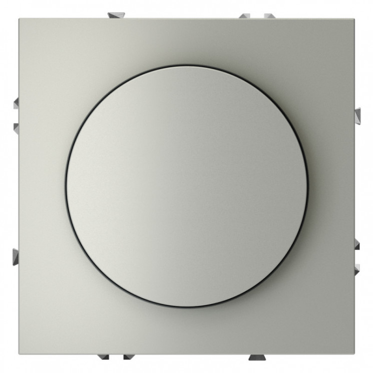 Светорегулятор встраиваемый S70 поворотно-нажимной 600 Вт, VOLTUM VLS070305 сталь