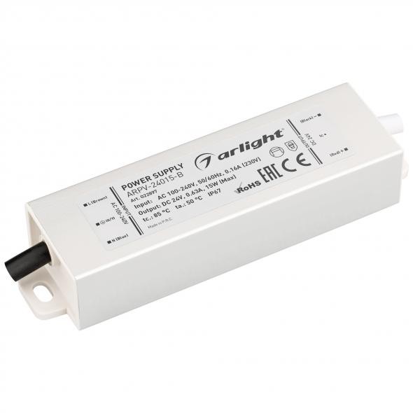 Блок питания Arlight ARPV-24015-B (24V, 0.6A, 15W) 022897