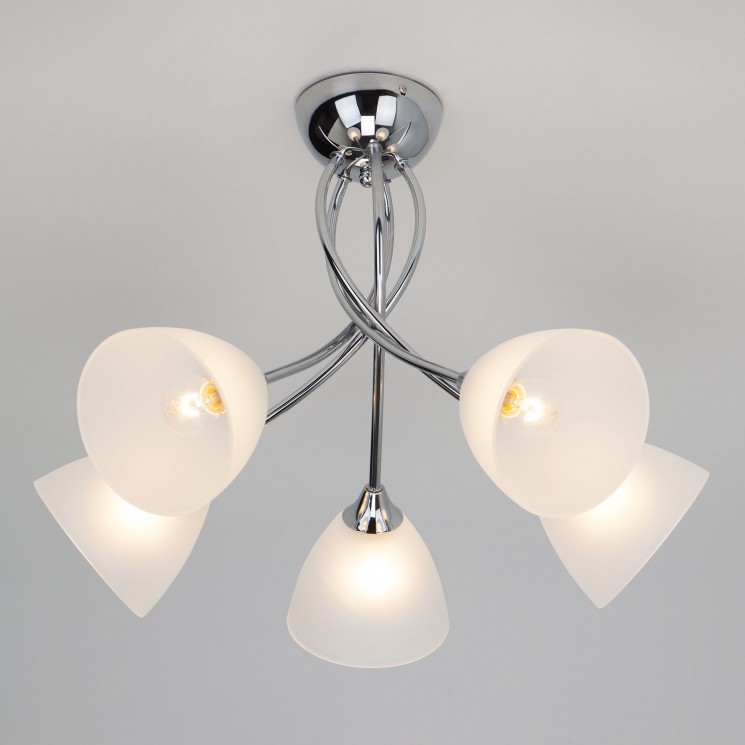 Потолочный светильник Eurosvet 30117/5 хром Nika