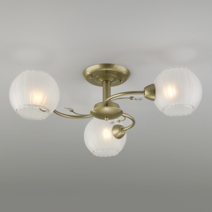 Потолочный светильник  Eurosvet Jeanne 30146/3 перламутровое золото