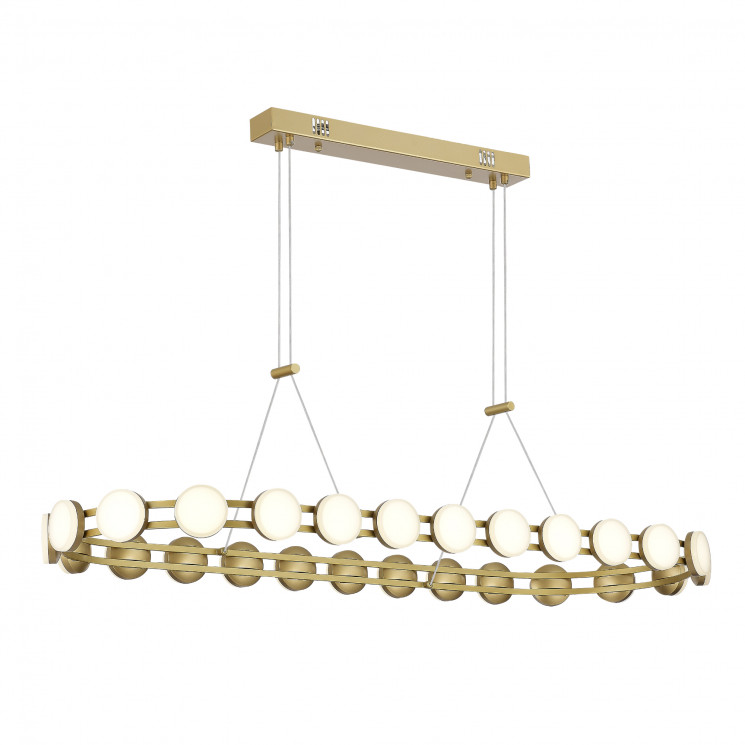 Светильник подвесной ST Luce золотистый/белый LED 1*50W 4000K         SL6610.203.26