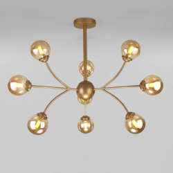 Люстра на штанге Eurosvet 30179 матовое золото Astro