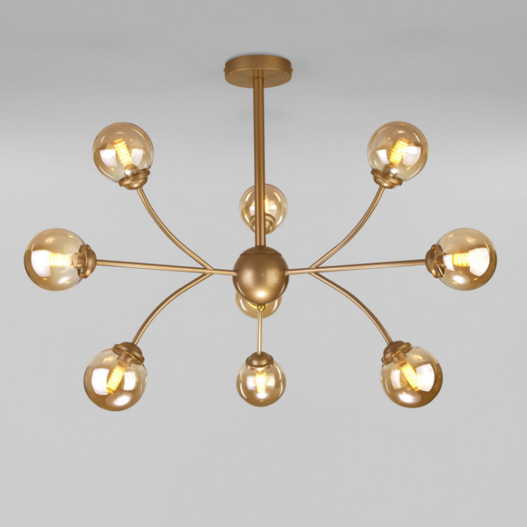 Люстра на штанге Eurosvet 30179 матовое золото Astro