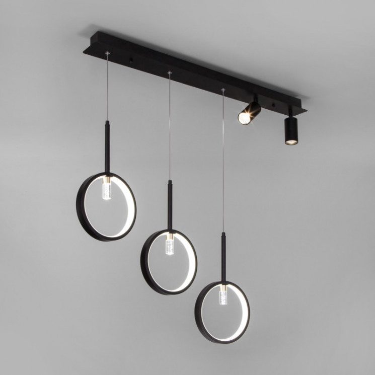 Подвесной светильник Eurosvet 90249/5 черный Verge