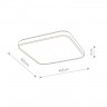 Светильник потолочный Nowodvorski AGNES SQUARE LED BLACK 32W 9170