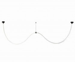 Kink Light 08031K-300,19(3000-6000K) Подвес диммируемый Венди черный L300 d2,2 Led 72w (3000-6000K) с пультом ДУ