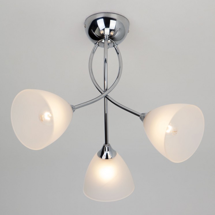 Потолочный светильник Eurosvet 30117/3 хром Nika