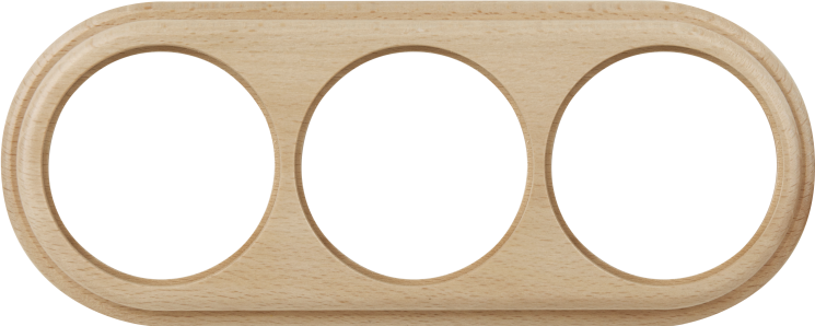 Рамка на 3 поста светлый бук Werkel W0035224 (WL15-frame-03 Legend)