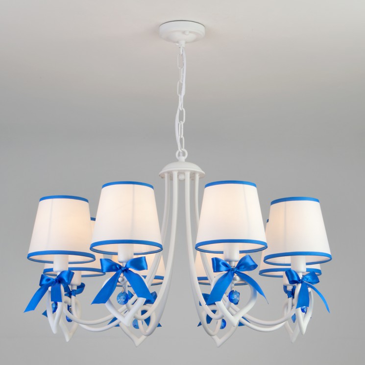 Подвесной светильник  Eurosvet Terry 60066/8 белый/синий