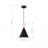 Светильник подвесной EVOLUCE Черный/Черный E27 1*40W           SLE1255-403-01