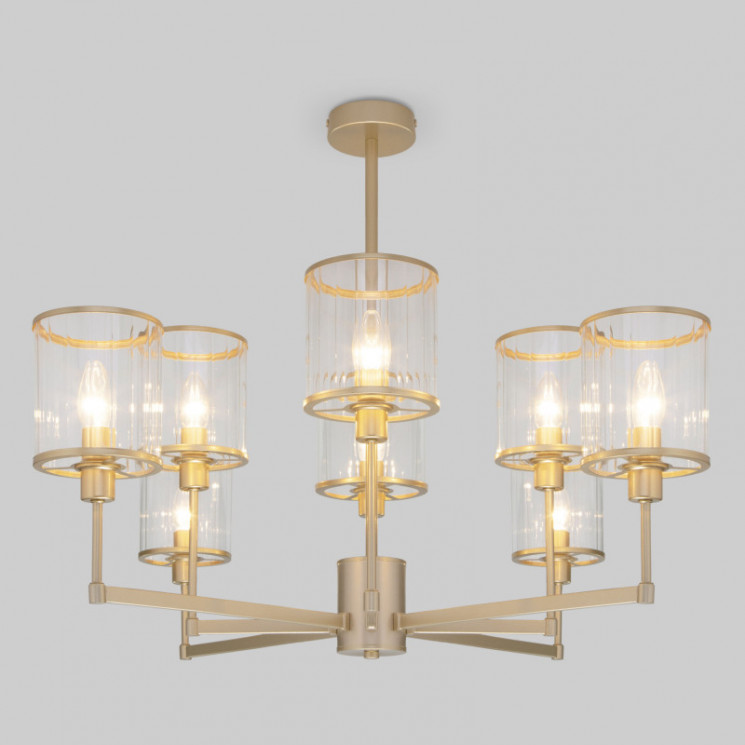 Люстра на штанге Eurosvet 60144/8 золото Inari