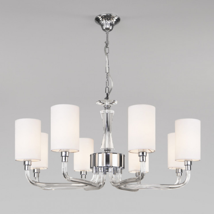 Подвесная люстра Eurosvet 60112/8 хром CATANIA