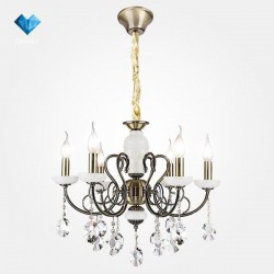 Люстра Eurosvet 60055/6 античная бронза