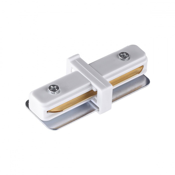 Коннектор прямой Novotech 135139 Novotech track white однофазный