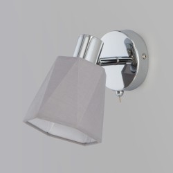 Настенный светильник с выключателем Eurosvet Verso 20087/1 хром/серый